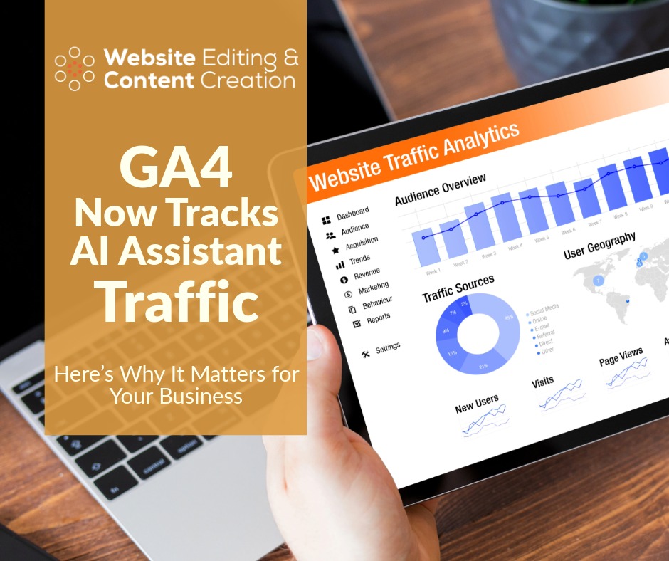 GA4 Now Tracks AI Assistant Traffic | Website Editing, Marketing & Content Creation