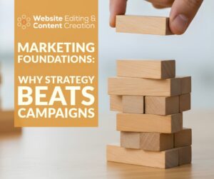 Marketing Foundations: Why Strategy Beats Campaigns Every Time | Website Editing, Marketing & Content Creation