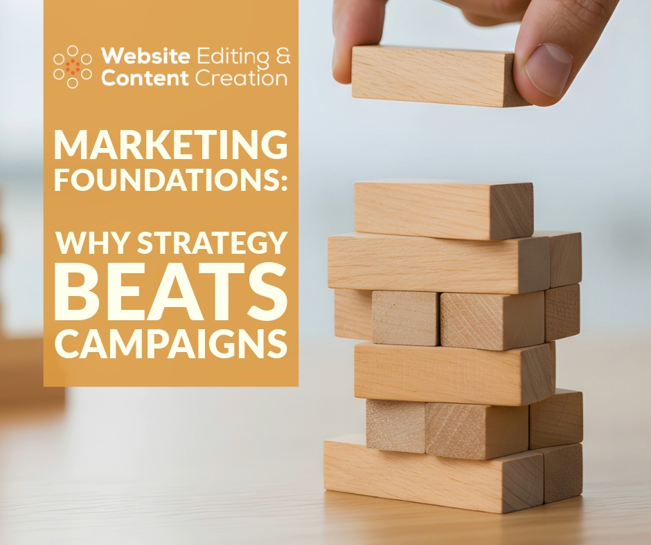 Marketing Foundations: Why Strategy Beats Campaigns Every Time | Website Editing, Marketing & Content Creation